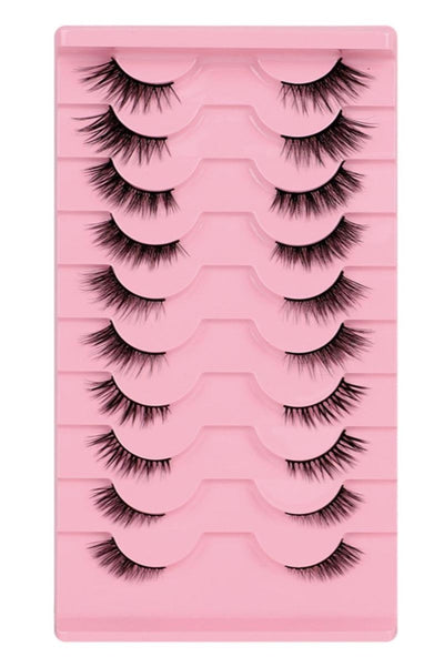10-Delige Cat Eye Wimper Set met Diverse Lengtes