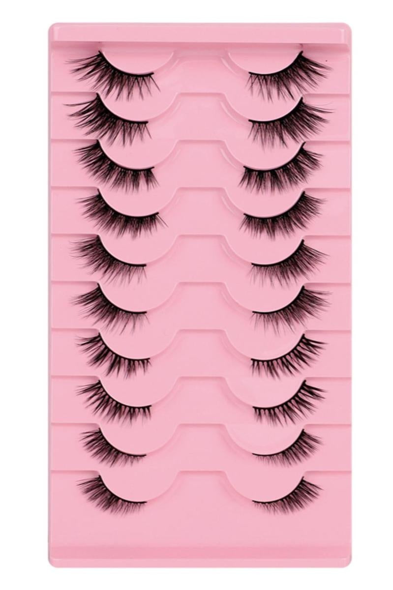 10-Delige Cat Eye Wimper Set met Diverse Lengtes