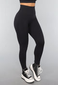 Zwarte Sportlegging met Scrunch