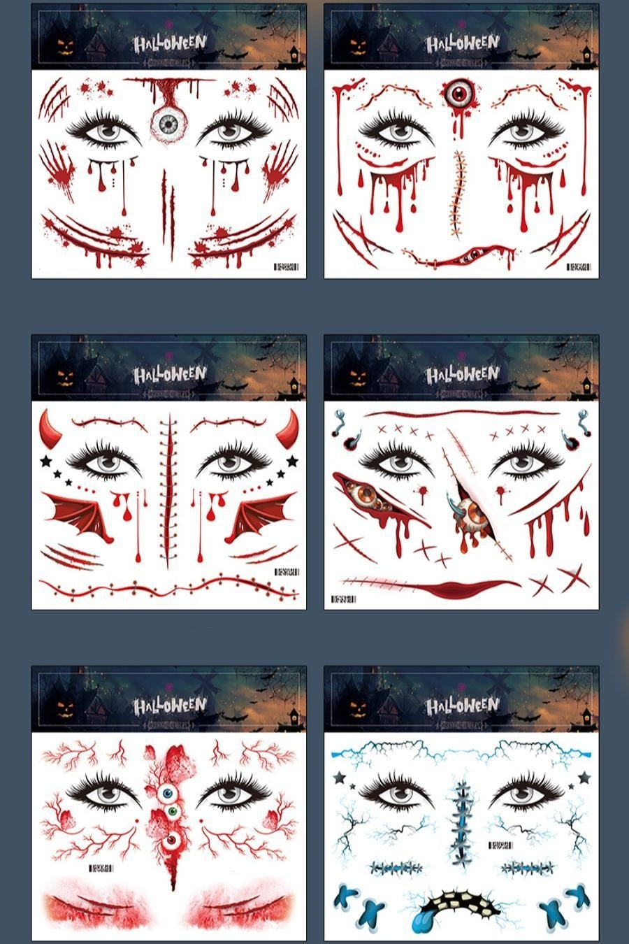 Halloween Tijdelijke Gezicht Tattoo
