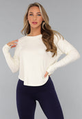 Créme Ribstof Open Rug Lounge Shirt