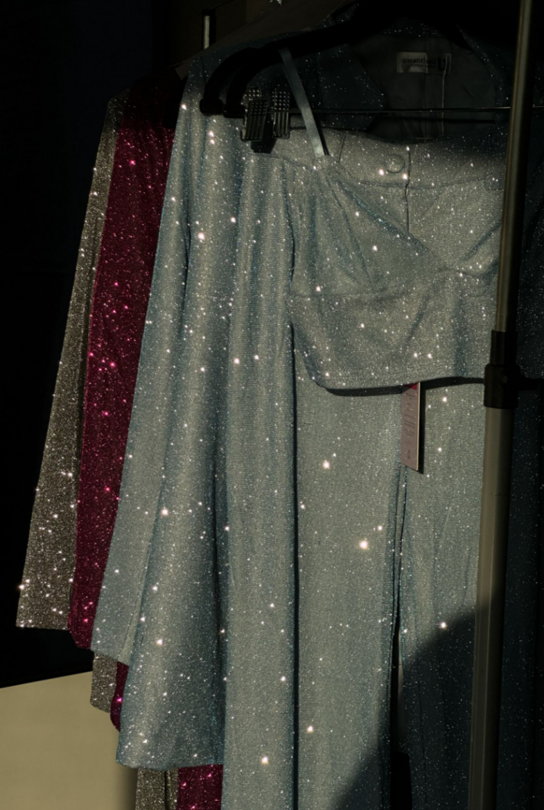 Oversized Zilveren Glitter Blazer