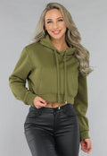 Cropped Khaki Capuchon Sweater
