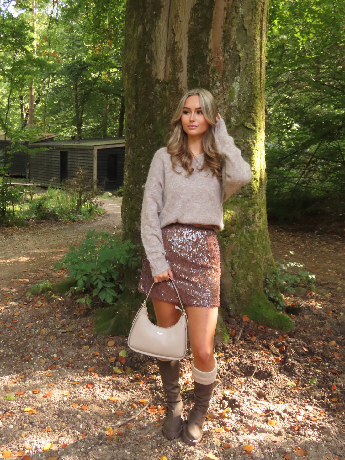 Cozy Chic with Sequins