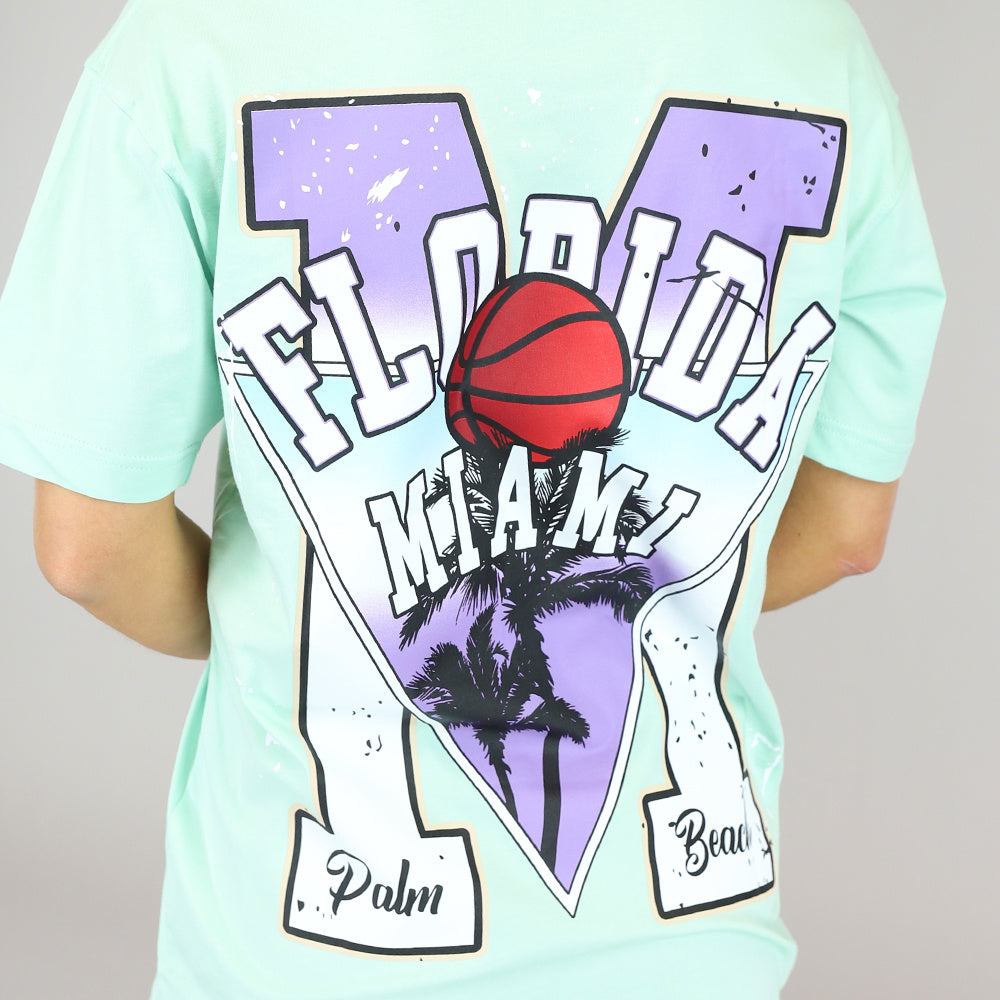 Mint Oversized Basketbal T-Shirt