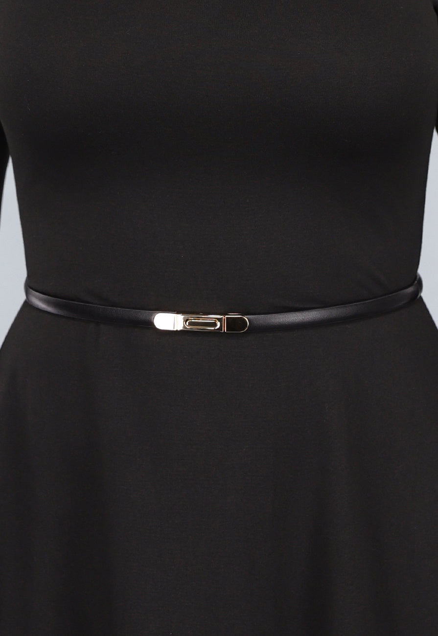 Zwarte Elegante Verstelbare Riem