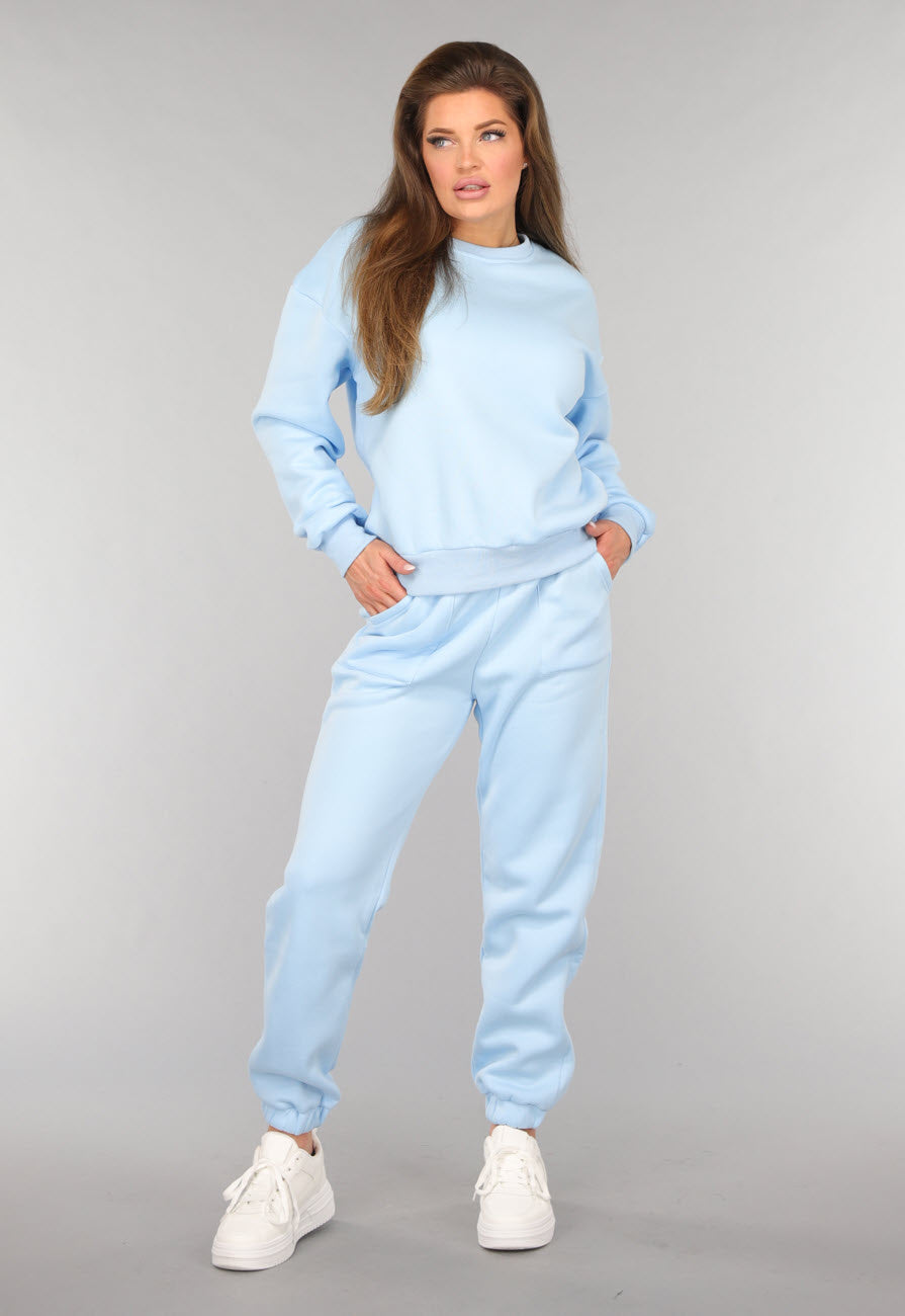 Lichtblauw Fleece Huispak