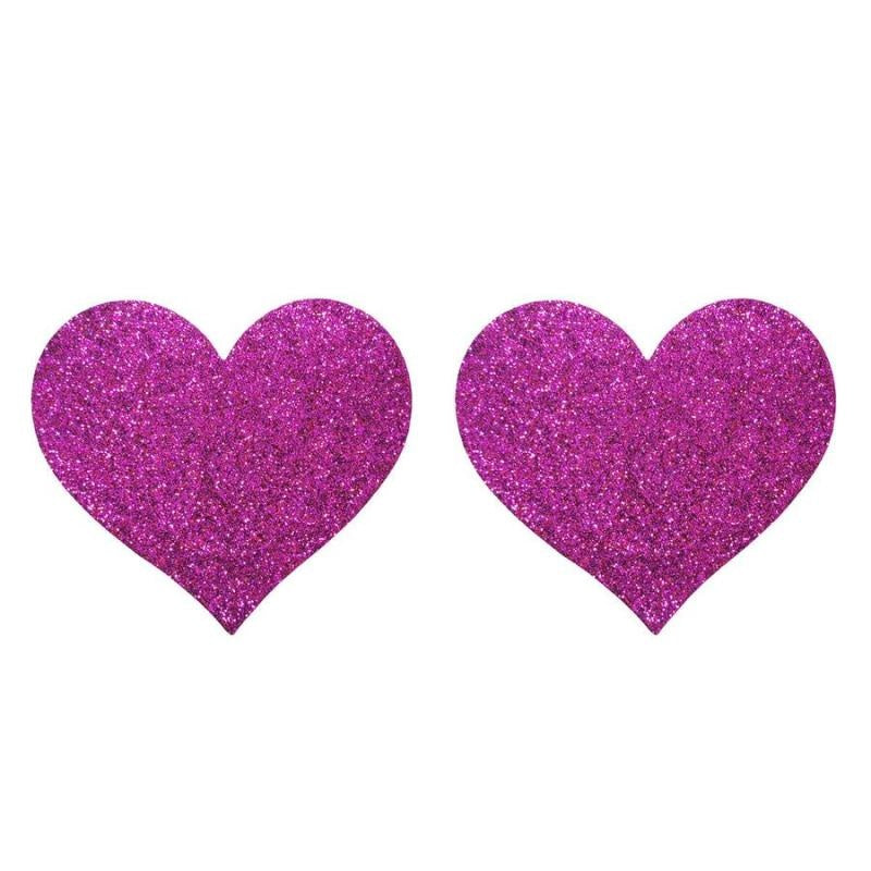 Glitterende Hartjes Tepelbedekkers