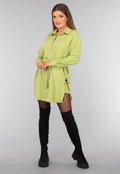 Groene Blouse met Tailleband en Short
