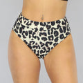 High Waist Maxi Bikinibroekje met Luipaardprint