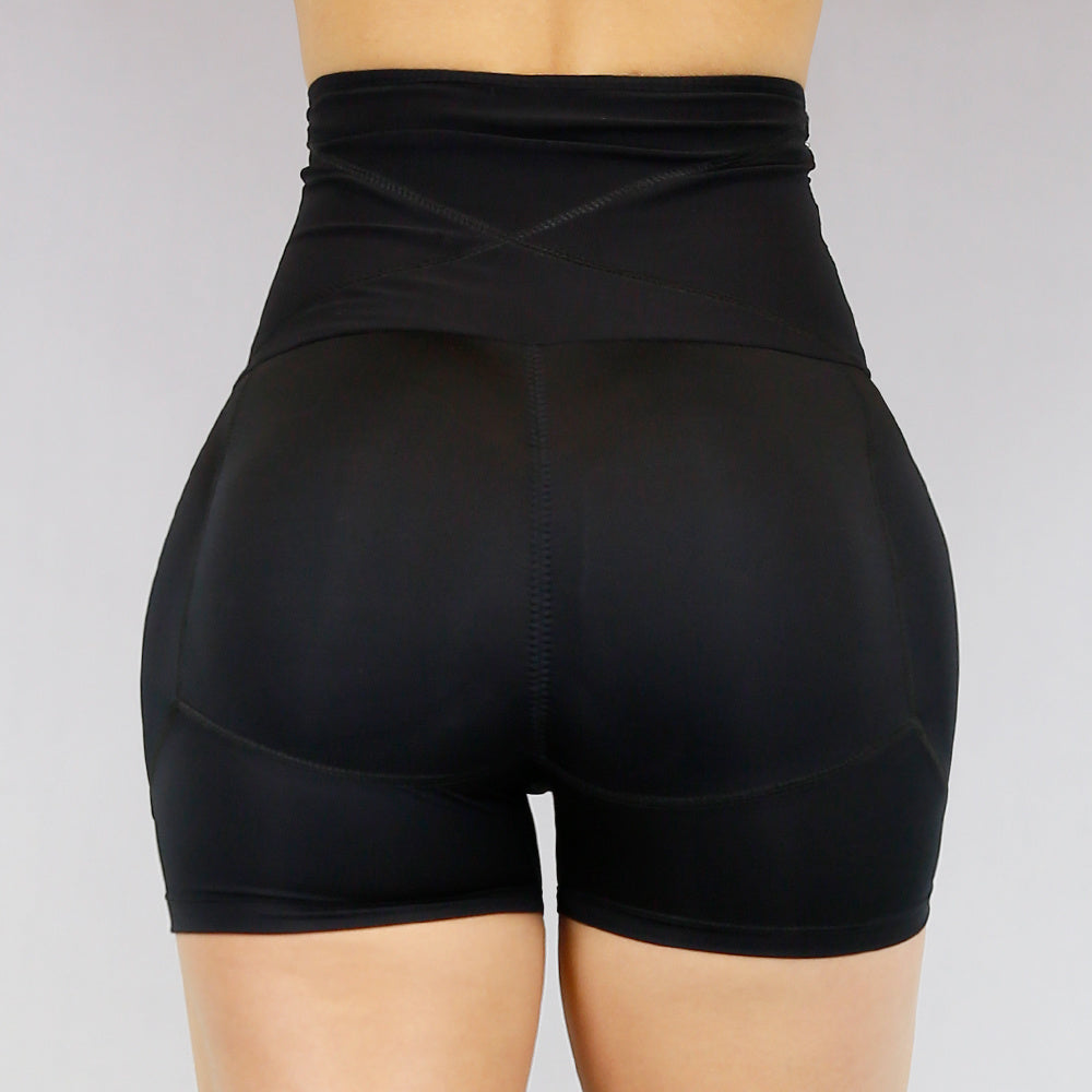 Zwart Shaping Butt Lift Broekje met Waist Trainer