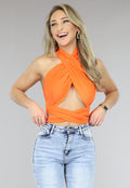 Kruisbare Oranje Top
