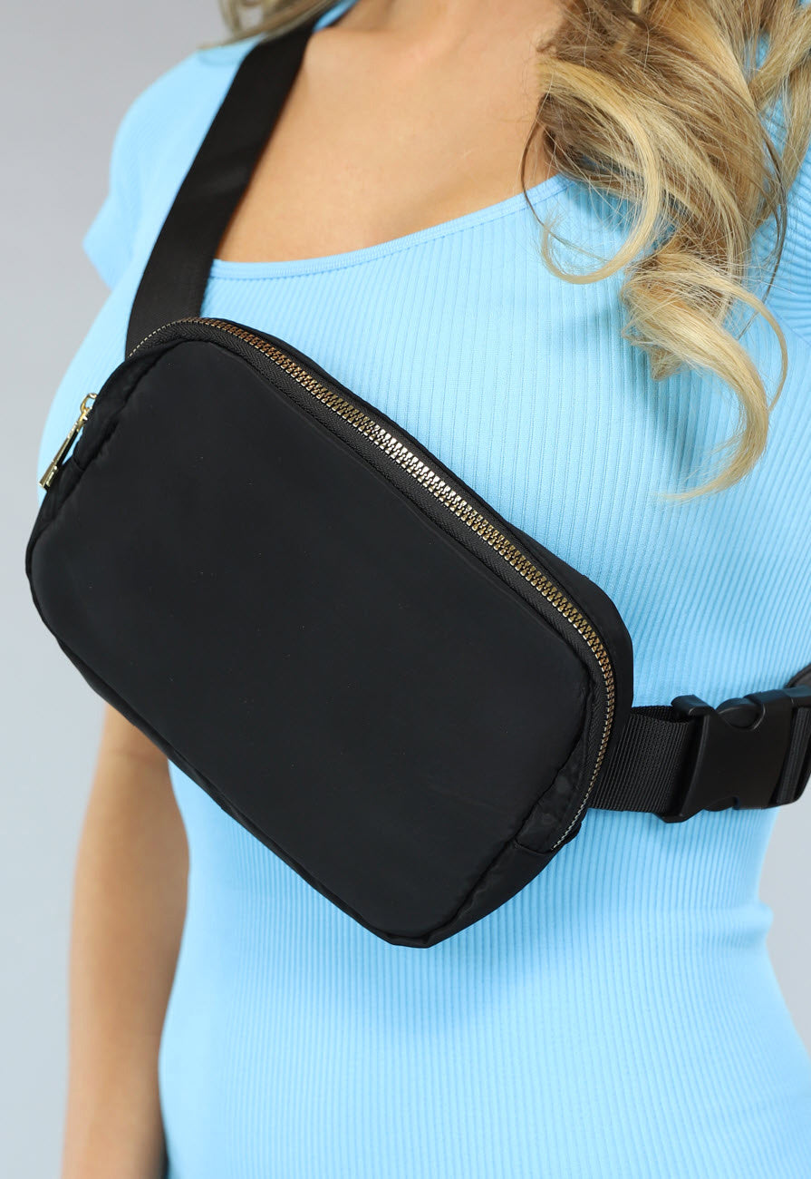 Zwarte Basic Fanny Pack
