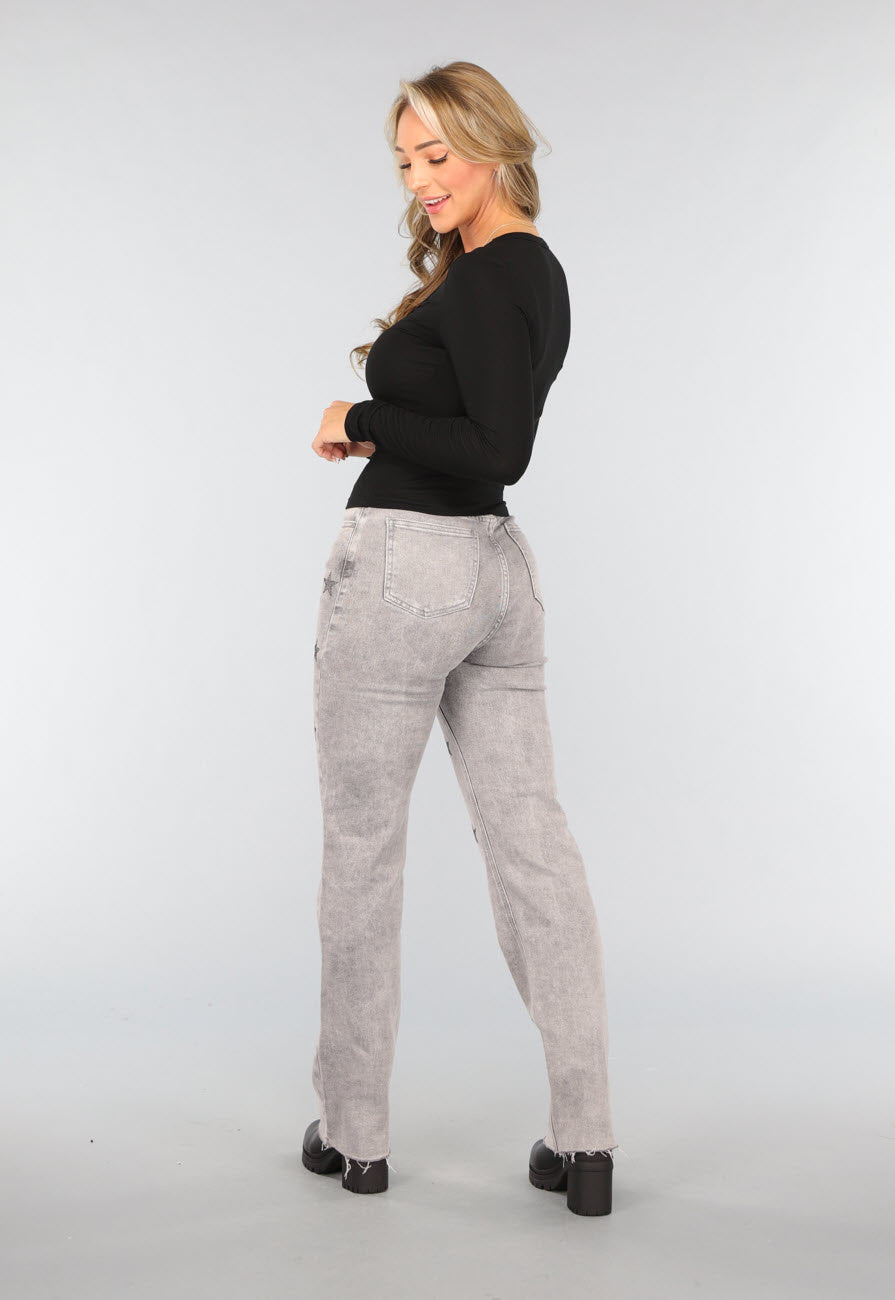 Zwarte Longsleeve Stretch Top
