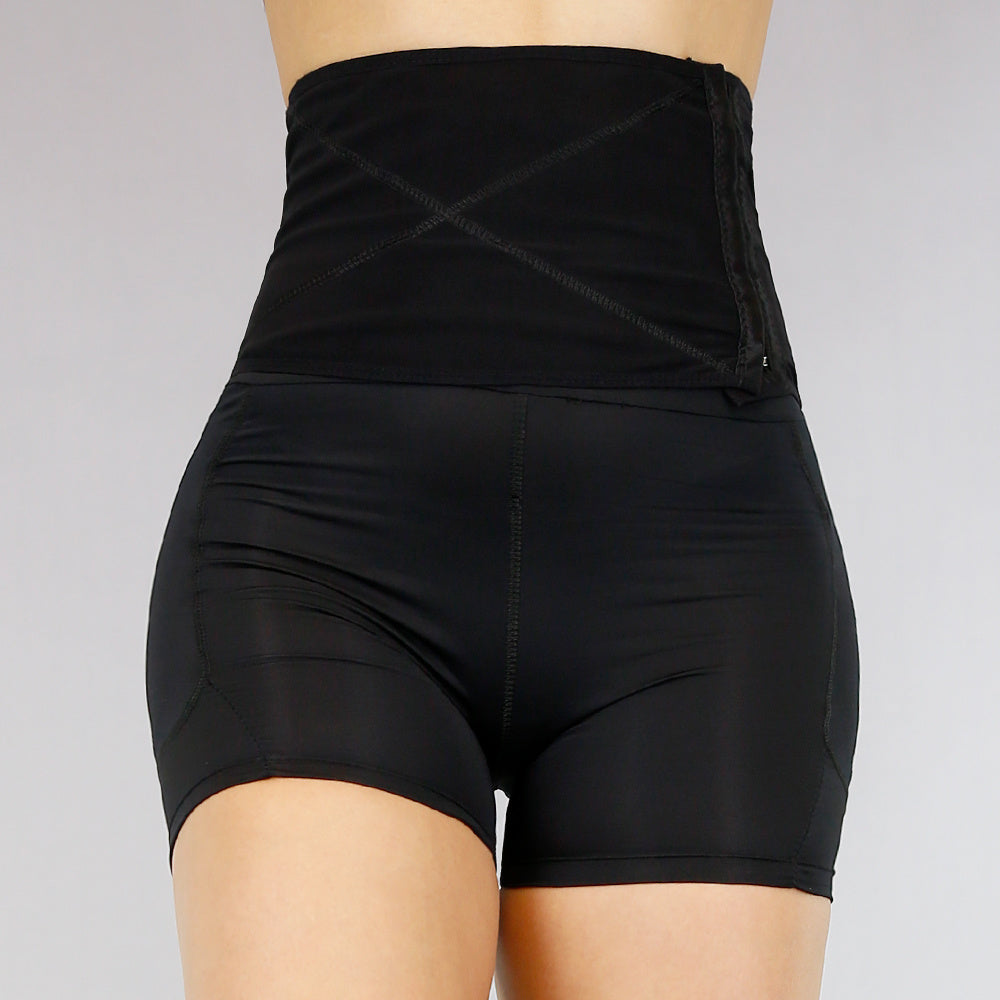 Zwart Shaping Butt Lift Broekje met Waist Trainer
