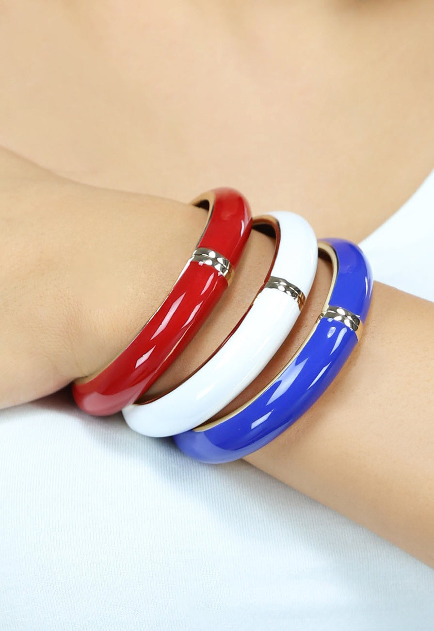 Blauwe Bangle Armband