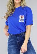 Donkerblauw Oversized Basketbal T-Shirt