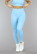Blauwe Squatproof Sportlegging van Ribstof