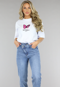 Wit Vlinder T-Shirt