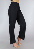 Zwarte Paperbag Broek met Geplooide Taille