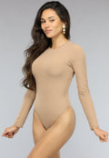 Gladde Longesleeve Nude Bodysuit