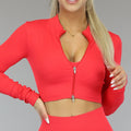 Rood Longsleeve Sportvestje van Ribstof