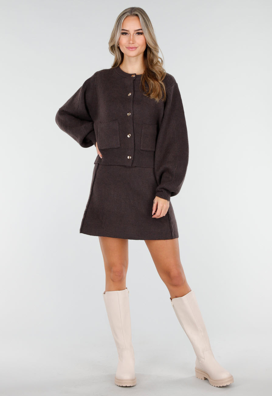 Beige Hoge Laarzen met Chunky Zool
