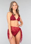 Rode Bikini Set met Kanten Details