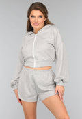 Lichtgrijze Two Piece met Vest