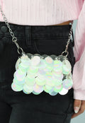 Holografisch Crossbody Tasje met Pailletten