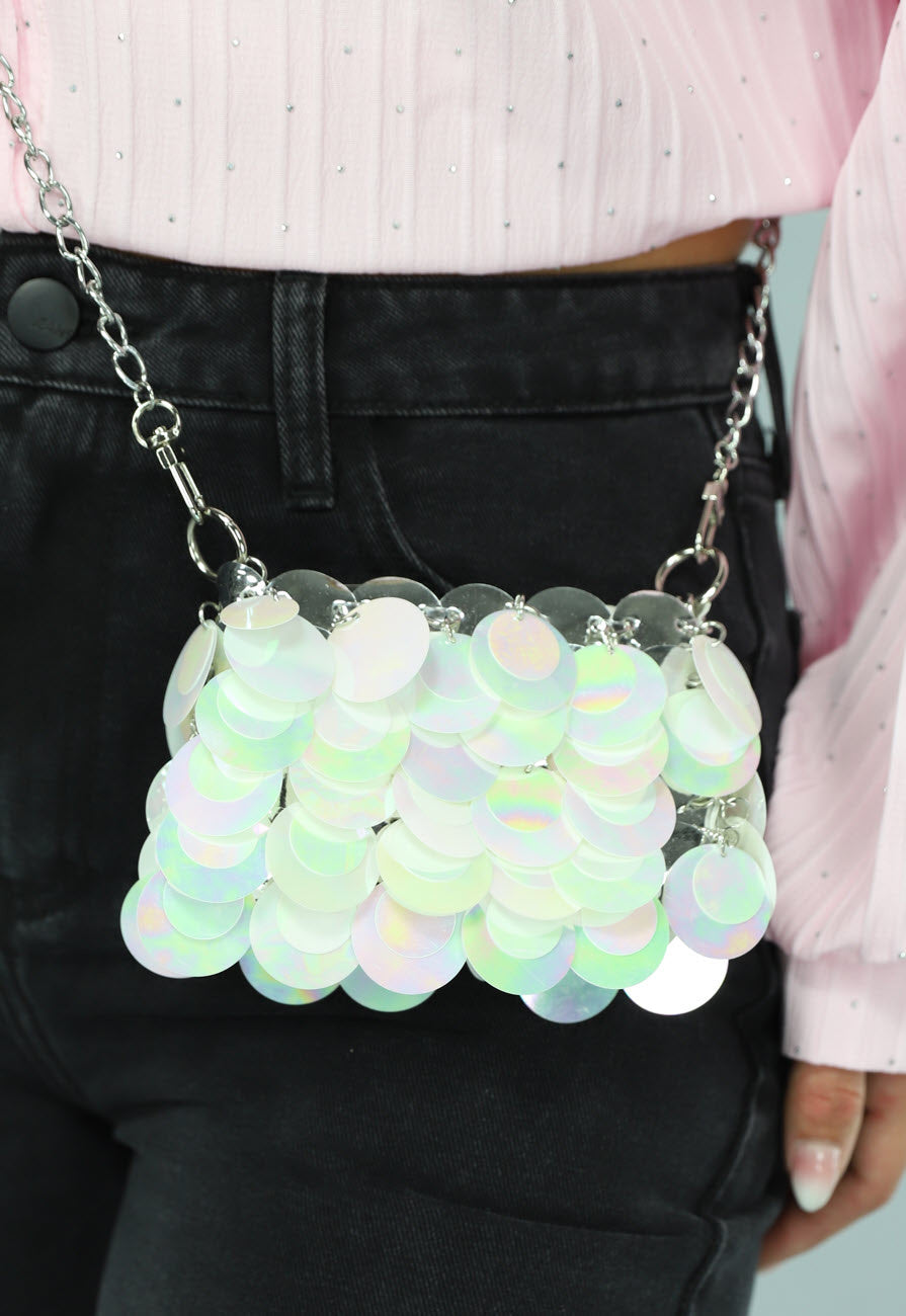 Holografisch Crossbody Tasje met Pailletten