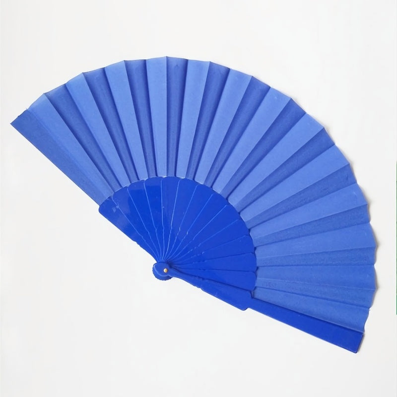 Stijvolle Plastic Waaier Royal Blauw